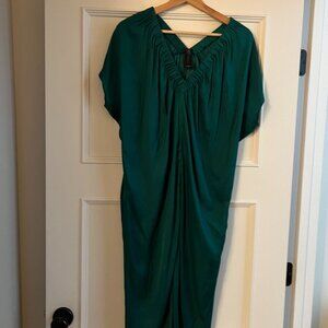NWOT: Ruched Tilly Dress in Deep Teal Zero + Maria Cornejo